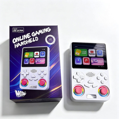 J36 Ultra All-in-One Handheld Gaming Console WiFi & YouTube Streaming and Global Network Connection support